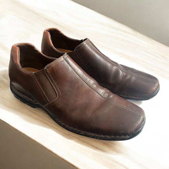 Cole Haan Other - Cole Haan Zeno Mens 13 M Driving Shoes Loafers Slip-On C07486 Brown Leather